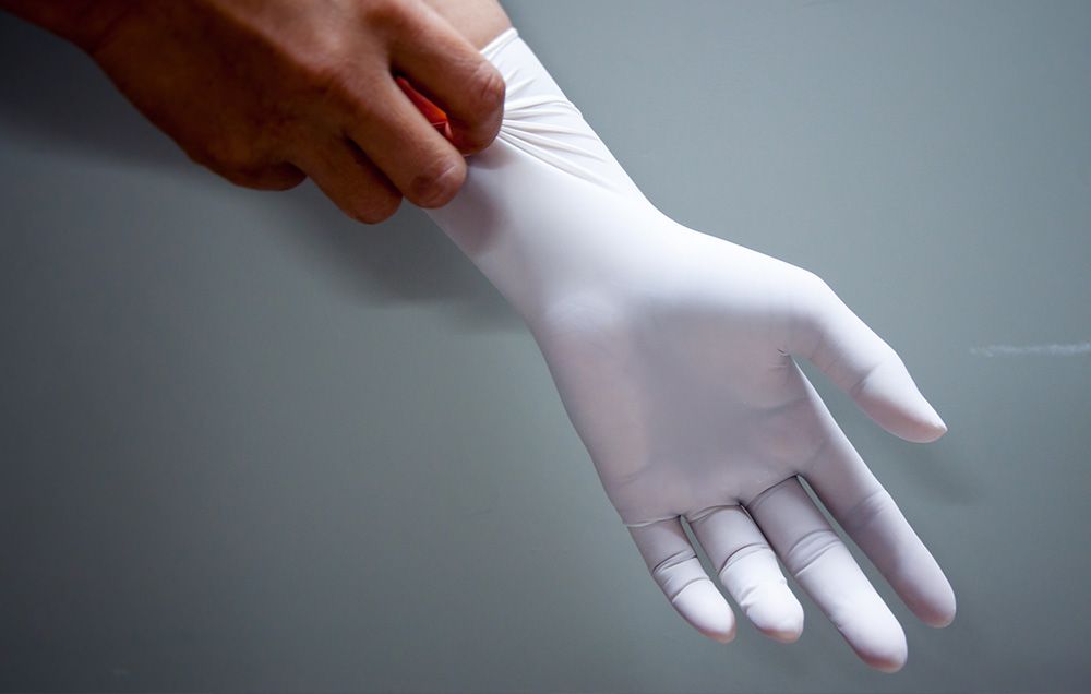 prostate exam gloves