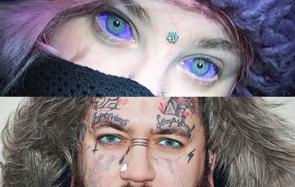 Green Blue Eye Eyeball Color Temporary Tattoo Sticker - OhMyTat