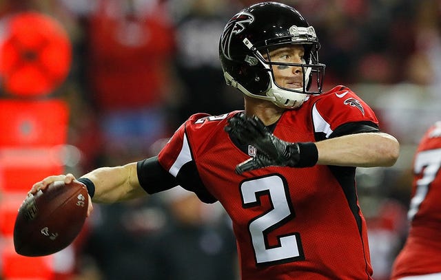 Atlanta Falcons quarterback Matt Ryan wearing a Salute to Service