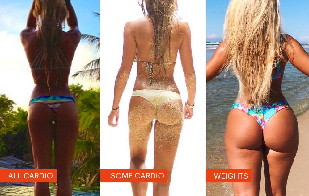 bikini model proves weights better than cardio