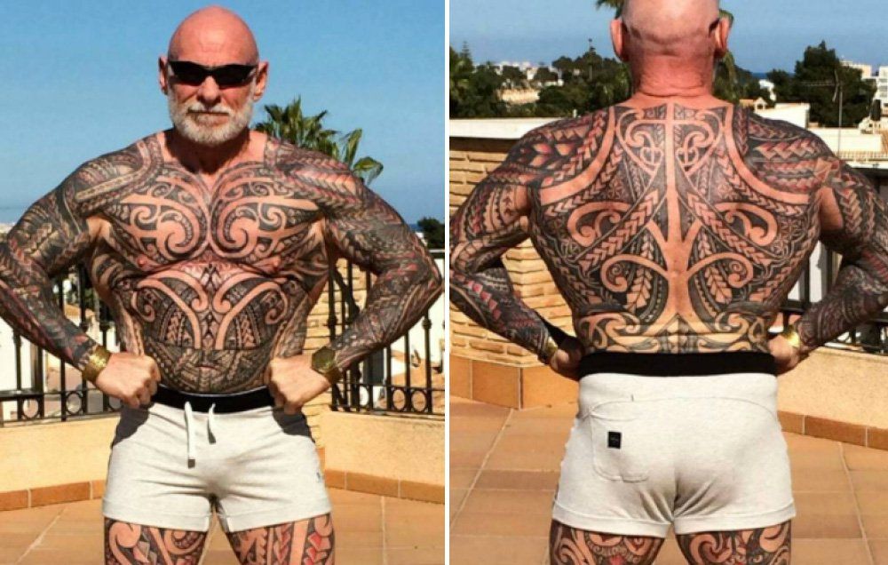 Bodybuilder Pays Thousands to Get His Entire Body Tattooed