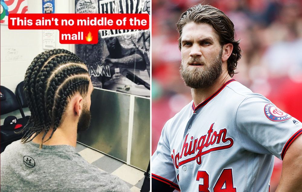 Bryce Harper Reveals He's Pulled His Hair Into Cornrows