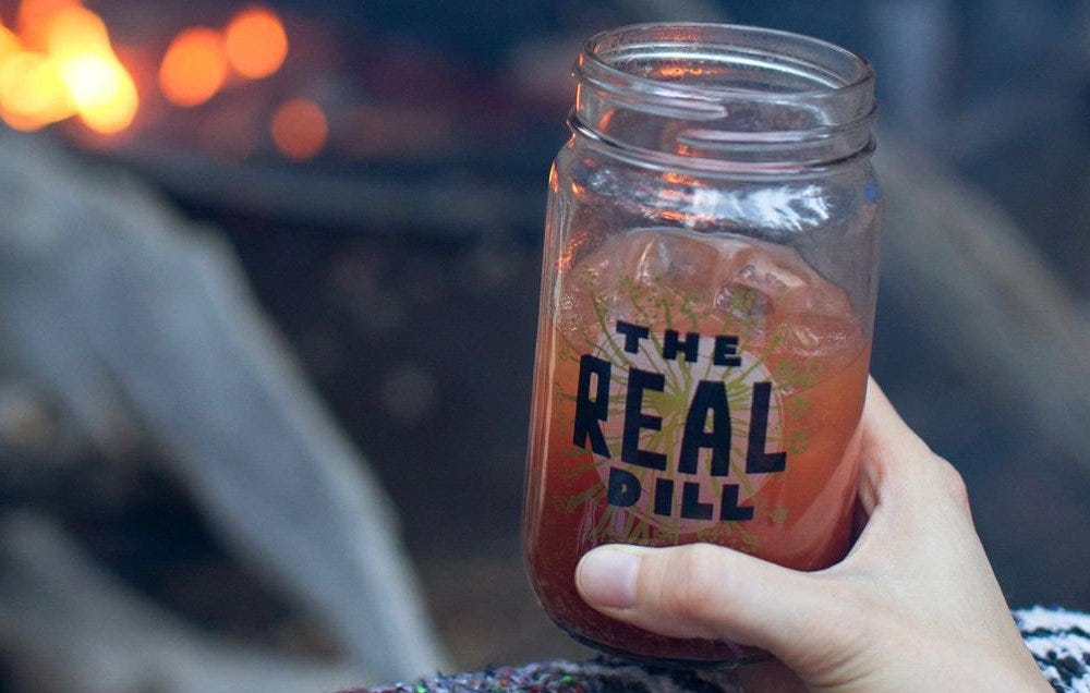 Mason Jar Drinking Glass - The Real Dill®