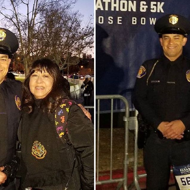 cop breaking marathon record 