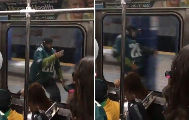 Philadelphia Eagles fan who ran into subway pole finds fame