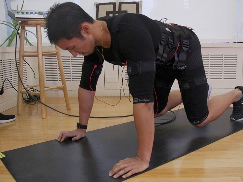 Full-body workout in 20 minutes: Testing electrical muscle
