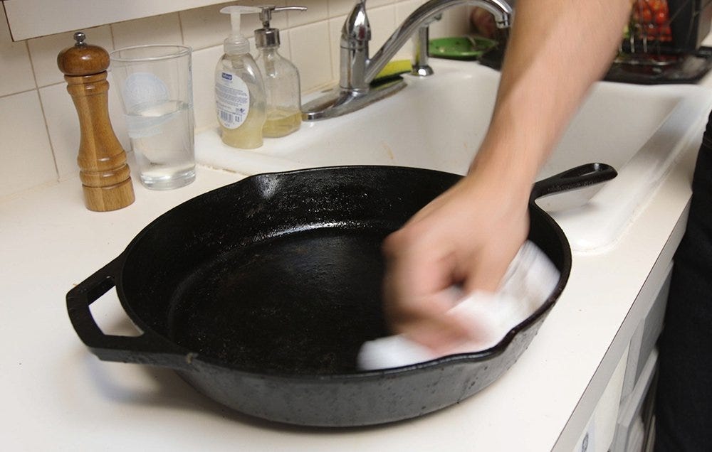 How To Clean A Cast Iron Skillet and Have It For A Lifetime - TidyMom®