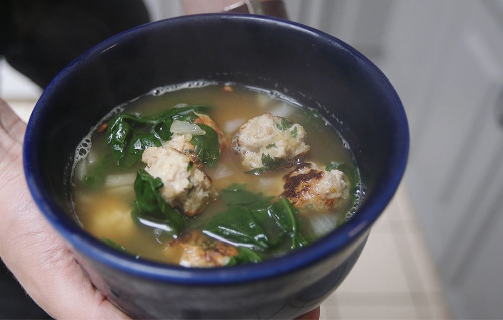 Vegan Italian Wedding Soup - Thee Burger Dude