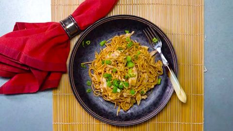 preview for Thai Peanut Noodles With Chicken and Scallions