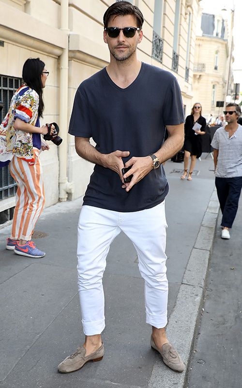 Buy Men White Dark Slim Fit Jeans Online - 750631 | Louis Philippe