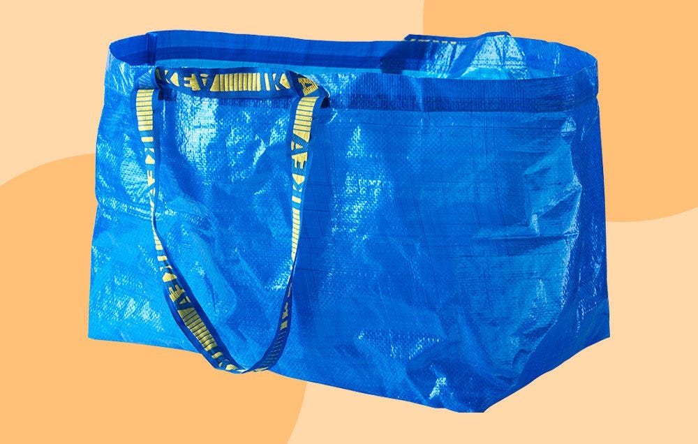 Ikea Frakta Storage Bag,Extra Large - Blue -- 8 PACK