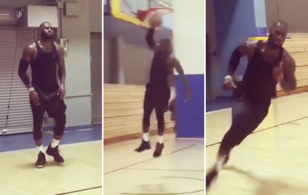 LeBron James Looks Freakin' Huge During Lakers Workout