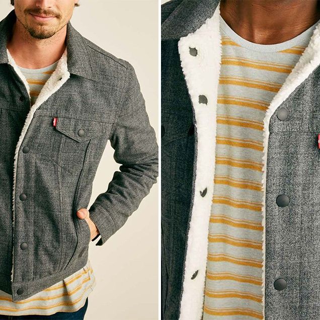 The Stylish New Levi's Wellthread X Outerknown Sherpa Trucker Jacket That's  Perfect for Changing Weather | Men's Health