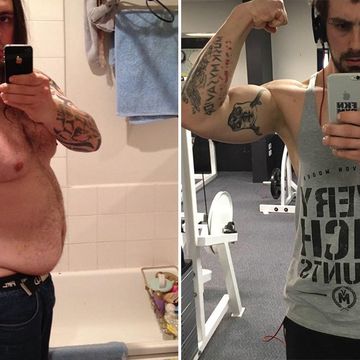 man 60 pound weight loss