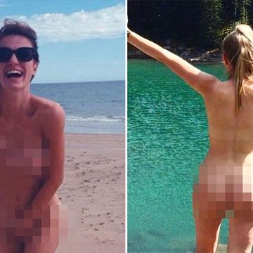 man created nude calendar for girlfriend naked in nature