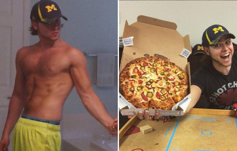 Can you eat discount pizza after a workout