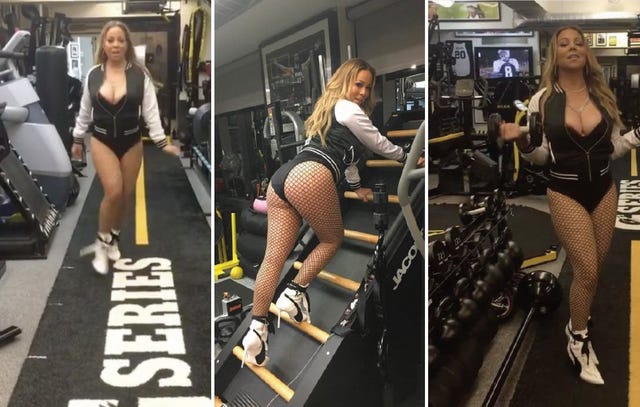 See Mariah Carey Work Out In Lingerie Men s Health