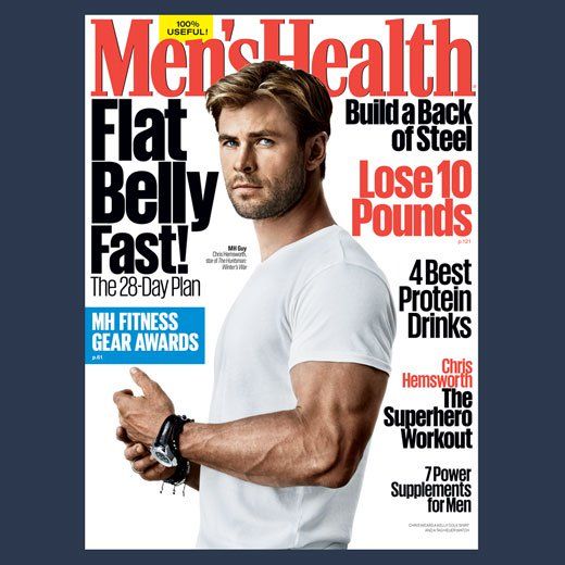 chris hemsworth men's health cover