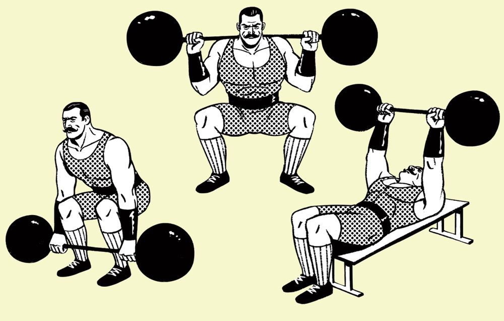 What are the 3 lifts in weightlifting?