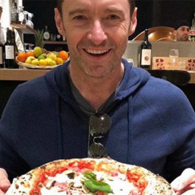 hugh jackman pizza