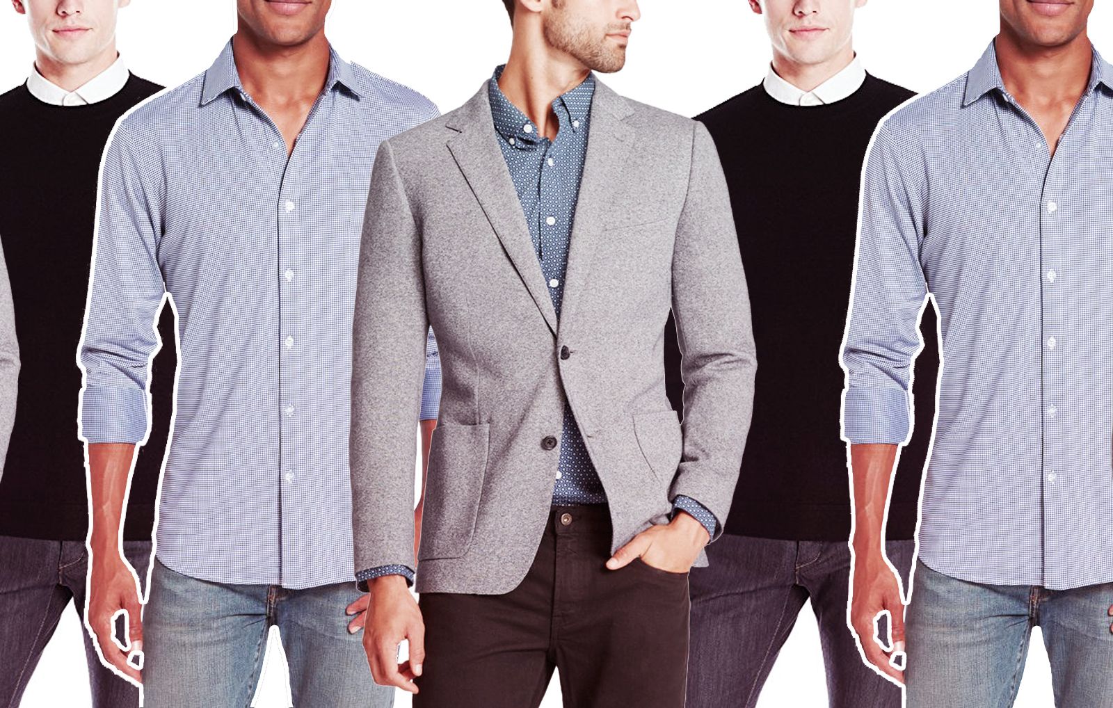 Blue 3-piece pattern elegant formal fashion suits Men – paanericlothing