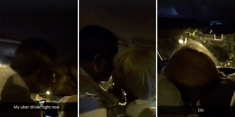 Drunk Friend Blowjob - Passenger Records His Uber Driver Getting a Blowjob From \