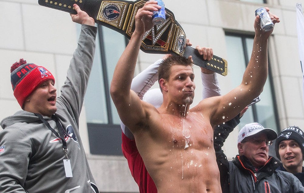 Rob Gronkowski dances, rips his shirt off and more - Sports Illustrated