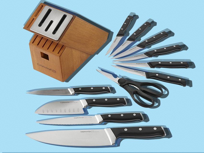 Calphalon, Classic SharpIN Self-Sharpening Knife Block Set, 15