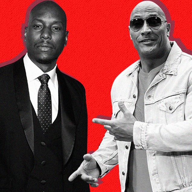 the rock and tyrese gibson feud