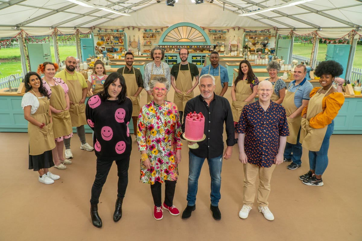 noel, prue, paul and matt with the bakers