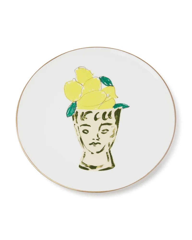 ‘charger’ plate in ‘multi’ luke edward hall