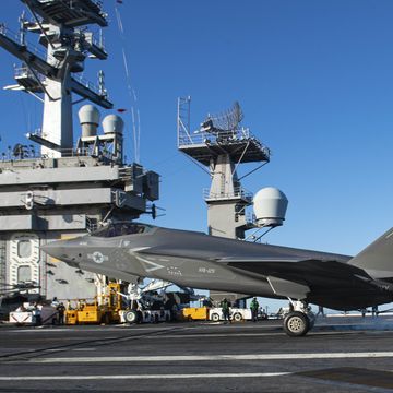 220308 n eb640 2016 pacific ocean mar 08, 2022 an f 35c lightning ii, from the "rough raiders" of strike fighter squadron vfa 125, makes an arrested gear landing on the flight deck of the aircraft carrier uss nimitz cvn 68 nimitz is underway preparing for future operations us navy photo by mass communication specialist 2nd class bryant lang