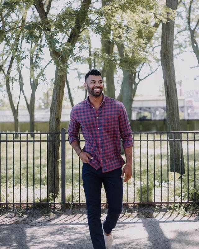 Photograph, Purple, Jeans, Green, Street fashion, Yellow, Tree, Pink, Plaid, Fashion, 