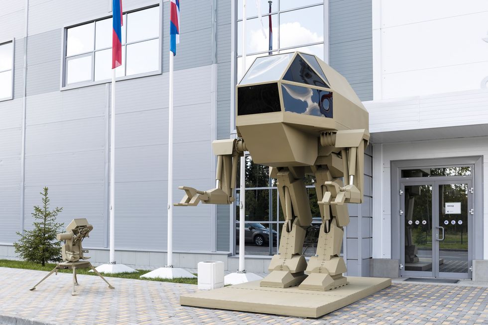 russian combat walker robot mecha