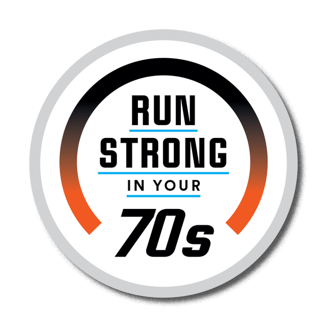 run strong in your 70's badge