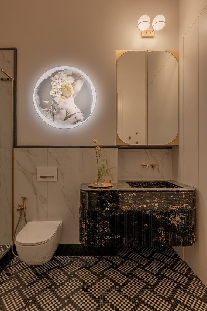 un apartamento de techos altos que combina historia, diseno, arte y funcionalidad