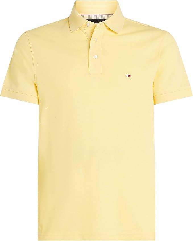tommy hilfiger polo de ajuste slim fit en color vainilla