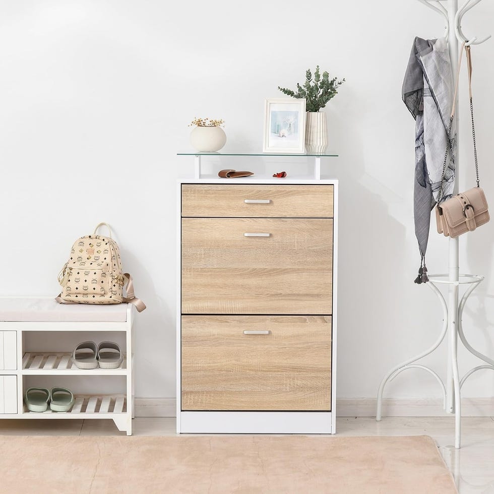 mueble zapatero con 3 cajones