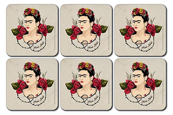 Posavasos inspirados en Frida Kahlo