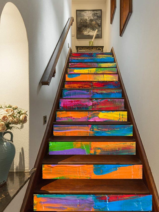 15 of the Best Staircase Stickers and Tile Decals on Amazon