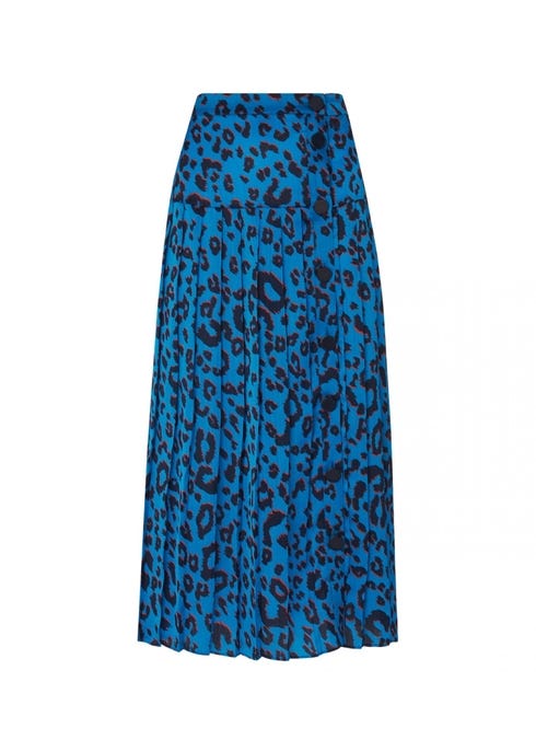 Kitri animal print midi skirt