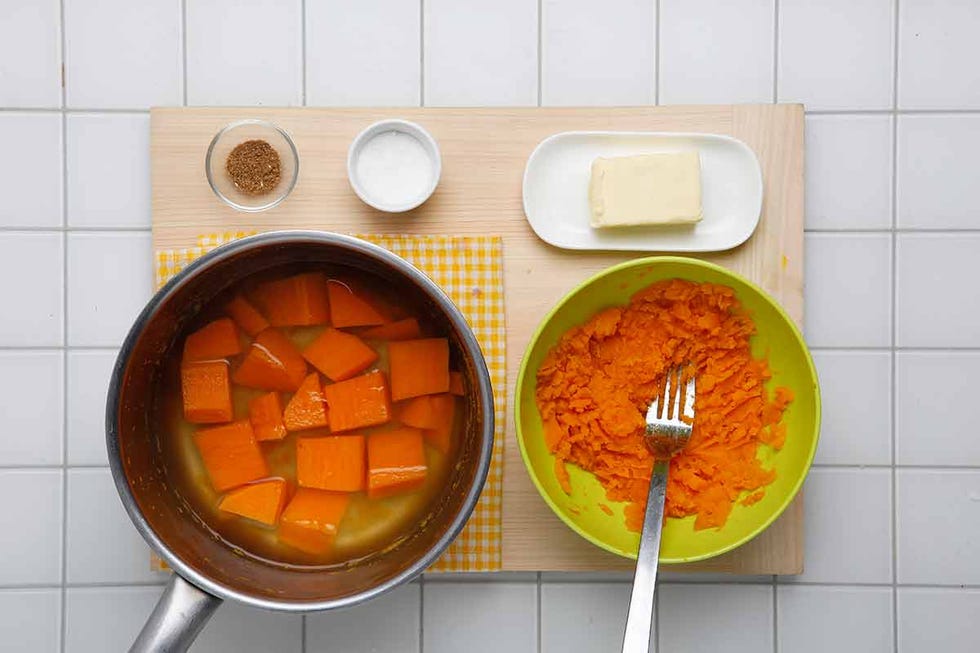 Paso 2 de solomillo con puré de batata