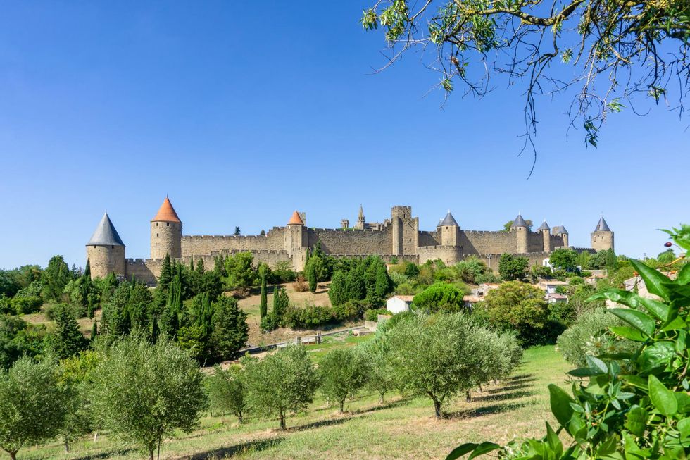 medieval fortified city of carcassonne, france