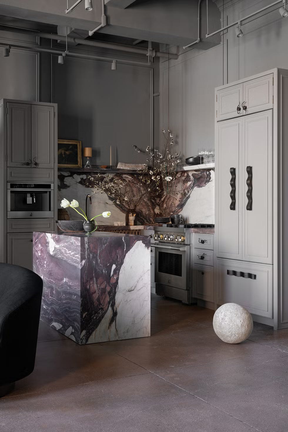 Marble Kitchen Island