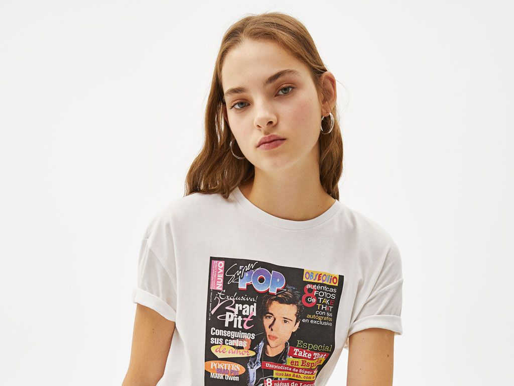 Bershka lanza la más 'remember' tu adolescencia- La camiseta de Súper Pop de Bershka
