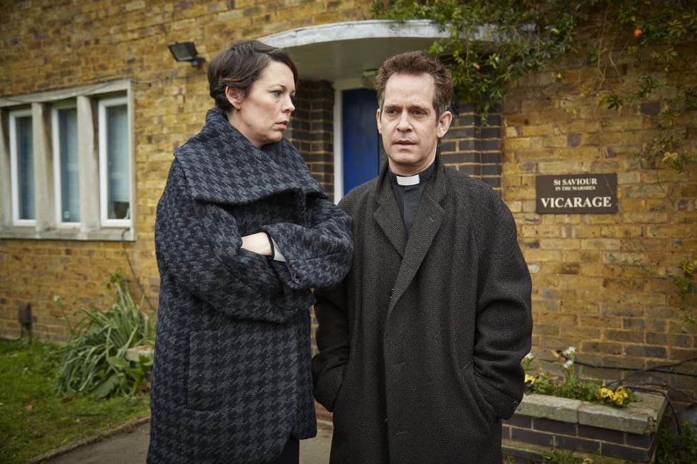 rev,14 04 2014,4,alex (olivia colman), adam (tom hollander),picture shows: (l r) alex (olivia colman), adam (tom hollander),big talk/handle with prayer ltd ,mark johnson