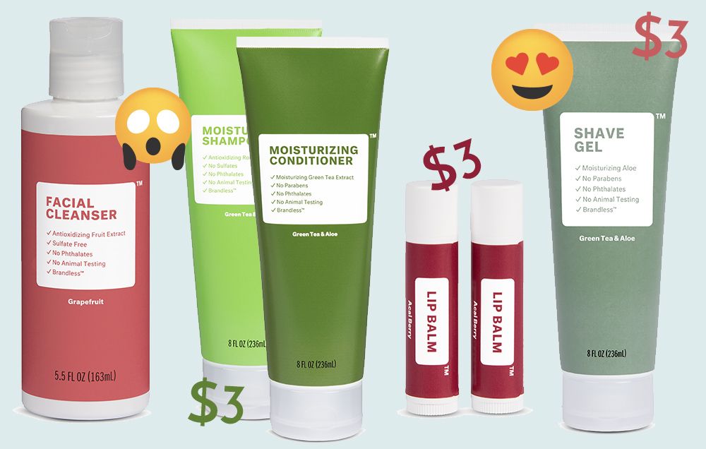 Brandless beauty products