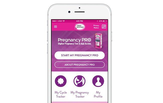 first response pregnancy test app