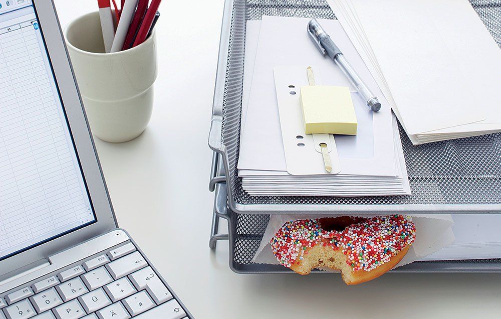 why you gain weight at work