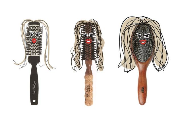 Hairbrushes for each hair type